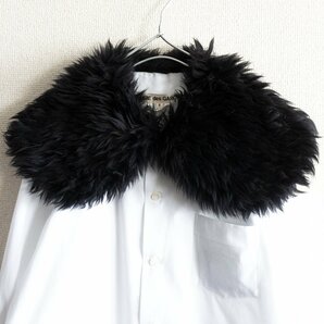 【美品/23AW】COMME des GARCONS 【 ファーカラー シャツワンピース】S 丸襟 ビッグカラー コムデギャルソン 2403281の画像2