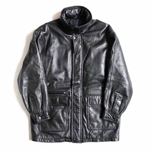 [ beautiful goods ]KADOYA[MACEES leather car coat ]L black jacket Kadoya u2402070