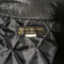 【ビッグサイズ】westride【OAK CANYON LEATHER/ダブルライダースジャケット】42 レザー ウエストライド 2402152_画像6