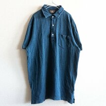 【定番】RRL 【インディゴ ポロシャツ】L ラルフローレン 2403502_画像1