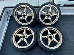 5ZIGEN FN01R-Cα クリアブロンズ　16×6.5J+50 4H P.C.D100 ハブ径67.1　4本セット