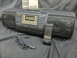 美品！通電OK! バブルラジカセ AIWA CSD-SR8 CDラジカセ カセット プレーヤー リモコン/説明書/化粧箱付き 現状