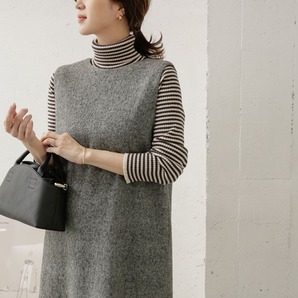 「URBAN RESEARCH DOORS」 ノースリーブワンピース ONE グレー WOMENの画像1