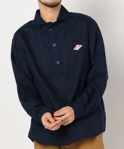 「DANTON」 長袖シャツ 44 ネイビー MEN