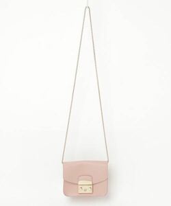 「FURLA」 ワンポイントショルダーバッグ - ピンク WOMEN