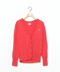 「Vivienne Westwood red label」 ワンポイントニットカーディガン 1 レッド WOMEN_画像1