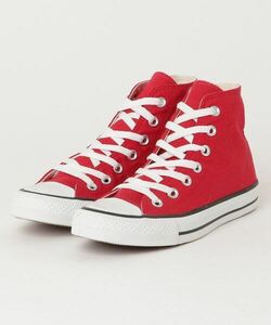 「CONVERSE」 ハイカットスニーカー 23.5cm レッド WOMEN