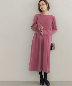 「coca（coca）」 ニットワンピース LONG ピンク WOMEN