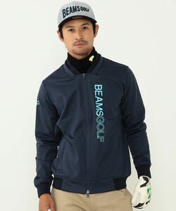 「BEAMS GOLF」 ジップアップブルゾン S ネイビー MEN_画像1