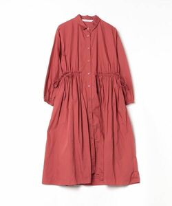 「Ray BEAMS」 シャツワンピース ONESIZE レッド WOMEN