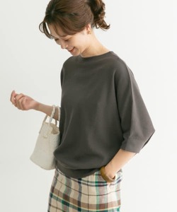 「URBAN RESEARCH DOORS」 7分袖カットソー MEDIUM グレー WOMEN