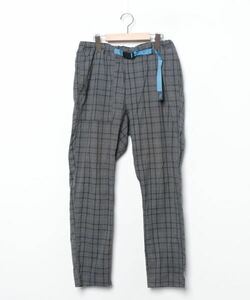 「BEAMS」 チェック柄サルエルパンツ「GRAMICCIコラボ」 L グレー MEN