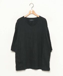 「nano・universe」 7分袖シャツ L ネイビー MEN