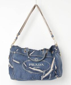 「PRADA」 2WAYバッグ - ブルー WOMEN