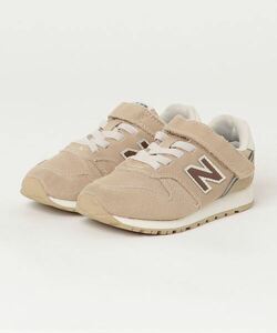 「New Balance」 「KIDS」ローカットスニーカー 17.5cm ベージュ KIDS_画像1