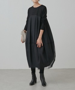 「BEARDSLEY」 長袖ワンピース L ブラック WOMEN