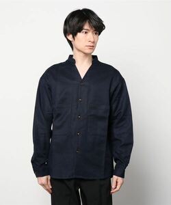 メンズ 「The DUFFER of ST.GEORGE」 長袖シャツ MEDIUM ネイビー