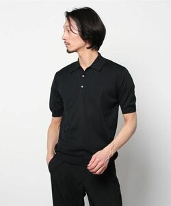 メンズ 「JOHN SMEDLEY」 半袖ニット X-SMALL ブラック