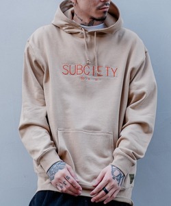 メンズ 「Subciety」 プルオーバーパーカー MEDIUM カーキ_画像1