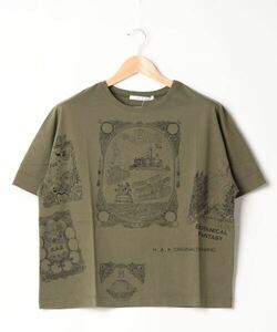 レディース 「H.A.K」 半袖Tシャツ FREE カーキ