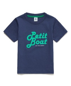 キッズ 「PETIT BATEAU」 「KIDS」半袖Tシャツ 130 ネイビー