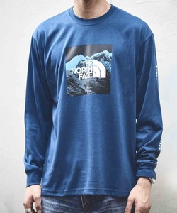 メンズ 「THE NORTH FACE」 長袖Tシャツ S ネイビー