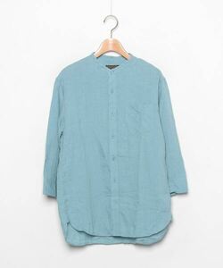 メンズ 「MR.OLIVE」 7分袖シャツ MEDIUM ブルー