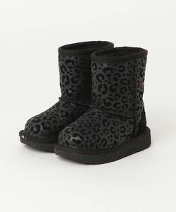 キッズ 「UGG」 「KIDS」レオパードブーツ 13.5cm ブラック