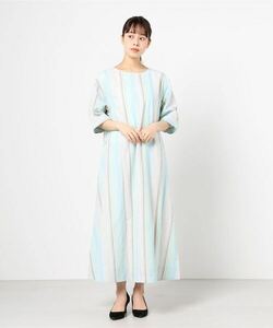 レディース 「CAROLINA GLASER」 7分袖ワンピース ONE SIZE サックスブルー