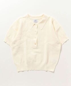 レディース 「coen」 半袖ポロシャツ L ホワイト_画像1