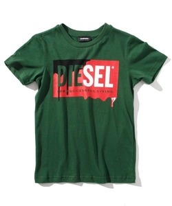 キッズ 「DIESEL KIDS」 「KIDS」半袖Tシャツ 6YEAR ダークグリーン