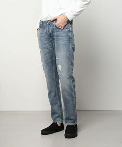 メンズ 「Nudie Jeans」 ダメージ加工デニムパンツ 30inch インディゴブルー