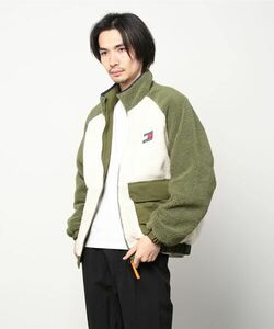 メンズ 「TOMMY JEANS」 ナイロンブルゾン LARGE カーキ