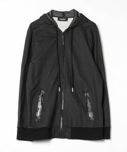 メンズ 「DIESEL」 ジップアップパーカー X-LARGE ブラック