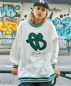 メンズ 「FUBU」 スウェットカットソー L オフホワイト_画像1