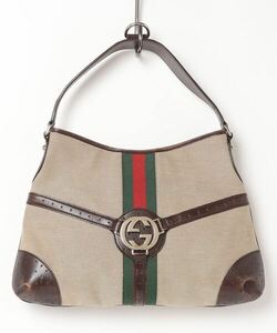 レディース 「GUCCI」 トートバッグ - ベージュ_画像1