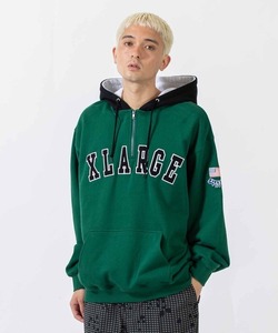 メンズ 「XLARGE」 プルオーバーパーカー X-LARGE グリーン