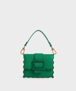 レディース 「CHARLES & KEITH」 2WAYバッグ X-SMALL グリーン