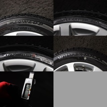 ★バリ山 155/65R14 ダイハツ純正アルミ 国産DUNLOP 2021年製 スタッドレス ウェイクエッセソニカタントミライースムーヴワゴンRスペーシア_画像8