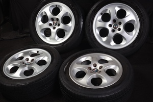 ★バリ山 205/55R16 アルファロメオ純正アルミ ブリヂストン FIREHAWK ラジアル 4本セット ALFA ROMEO