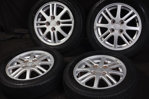 ★バリ山 155/65R14 ダイハツ純正アルミ 国産GOODYEAR 2020年製 ラジアル ウェイクエッセソニカタントミライースムーヴMRワゴンRスペーシア