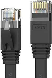 Senetem LANケーブル 10m CAT6 フラットLANケーブル カテゴリ-6 高速 lanケーブル CAT6準拠 イーサ