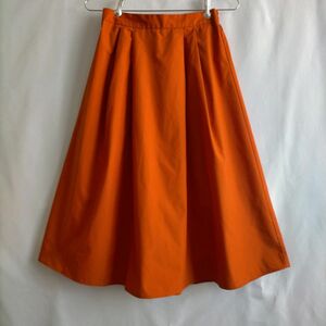 GU・フレア スカート レンガ色 Mサイズ