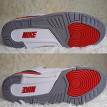 1円～【未使用級■29cm】ナイキ NIKE エアジョーダン 3 AIR JORDAN 3 レトロ ファイアレッド スニーカー 2022モデル エミネム 黒タグ _画像8