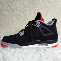 1円～【新品未使用品■有料鑑定済み】ナイキ NIKE エアジョーダン 4 AIR JORDAN 4 ブレッド 2019モデル ナイキ原宿購入品 28cm スニーカー_画像3