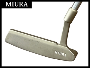 ■ 希少 初期 三浦技研 MIURA ミウラ MILLED PUTTER ミルド パター GOLF CLUB ゴルフ クラブ SILVER PRINT ROYAL GRIP ロイヤルグリップ