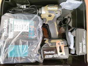 マキタ 18V 充電式インパクトドライバ TD173DRGXO (オリーブ) バッテリー 、充電器、ケース付 ワケあり未使用