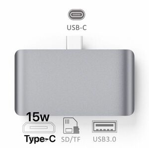 TF/マイクロSD/USB3.0カードリーダー、Type-C 