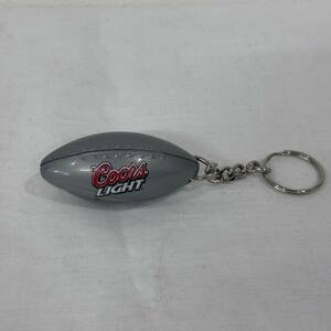 ビンテージ　coors light クアーズライト　ビール　アメフトボール型　栓抜き　キーホルダー　USA雑貨　アンティーク　②　240304