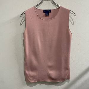  Vintage CHARTER CLUB silk nylon cotton blouse tank top 240327